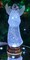 Christmas Tabletop Decor, Snow Globe Water Spinning LED Lighted Angel, Battery Operated (not Included) (12.8" H x 4.5" W x 4.5" D) by Moments in Time